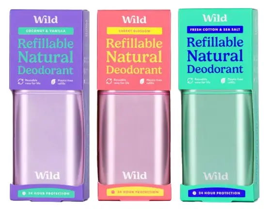 Přírodní deodoranty bez hliníku Wild